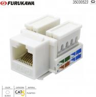 Nisuta - Conector RJ45 Cat 6 50 micrones