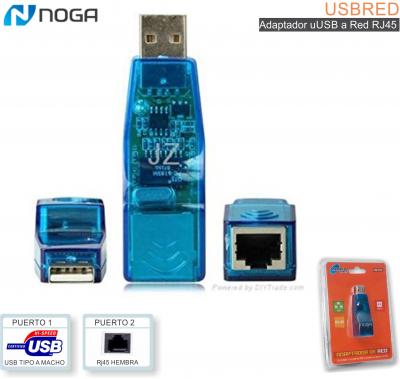 Adaptador USB 2.0 M - RJ45 H NOGA USBRED