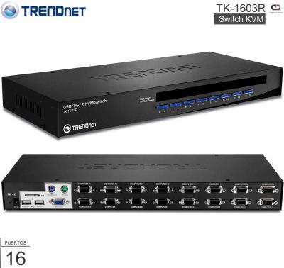 Switch KVM USB 16 P TRENDNET TK-1603R