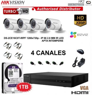 Kit de Seguridad HD HIKVISION HK2 04/04/1Tb