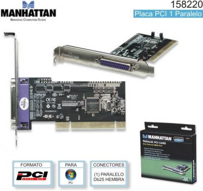 Placa PCI MANHATTAN 158220 1 Paralelo