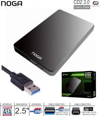 Case 2.5 SATA - USB 3.0 Plastico NOGA CD2 3.0