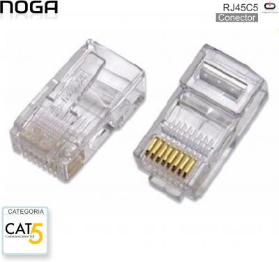 Conector RJ45 M Cat 5 NOGA RJ45C5