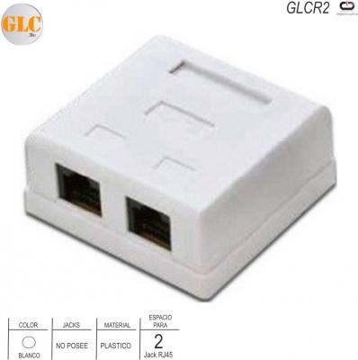 Roseta RJ45 X2 S/JACK GLC GLCR2