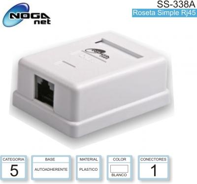 Roseta RJ45 C5 X1 C/JACK NOGA SS-338A