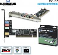 Placa PCI Sonido 5.1 MANHATTAN 158107