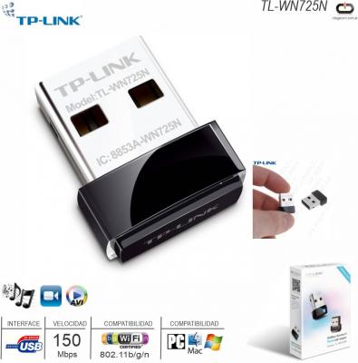 Red USB WIFI TP-LINK TL-WN725N 150 Mbps