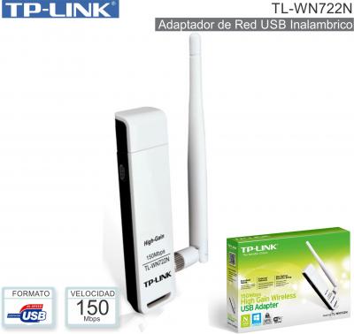 Red USB WIFI TP-LINK TL-WN722N 150 Mbps