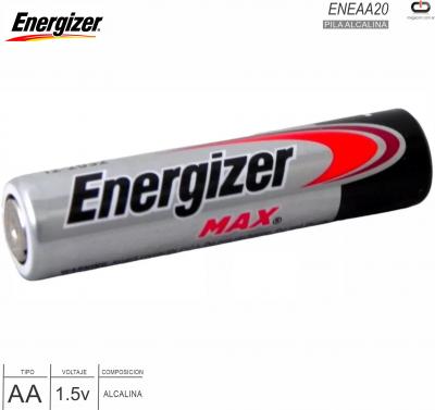 Pila Alcalina AA 1.5V ENERGIZER ENEAA20