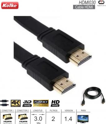 Cable HDMI M - HDMI M v1.4 03.0M KOLKE HDMI030