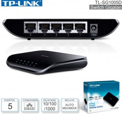 Switch 05 P TP-LINK TL-SG1005D Gigabit