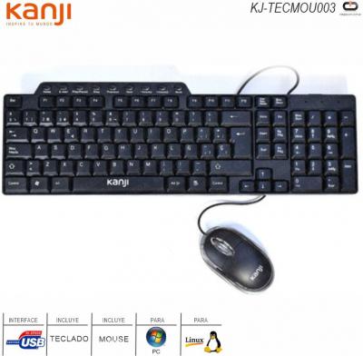 Teclado y Mouse KANJI KJ-TECMOU003