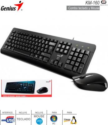 Teclado y Mouse GENIUS KM-160