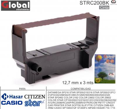 Cinta Alt GLOBAL STRC200BK STAR/HASAR/CASIO