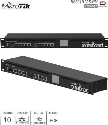 Router MICROTIK 10P RB3011UiAS-RM