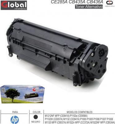 Toner Alt HP CE285A CB435A CB436A NEG GLOBAL