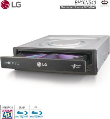 Grabadora BLU-RAY SATA Int LG BH16NS40