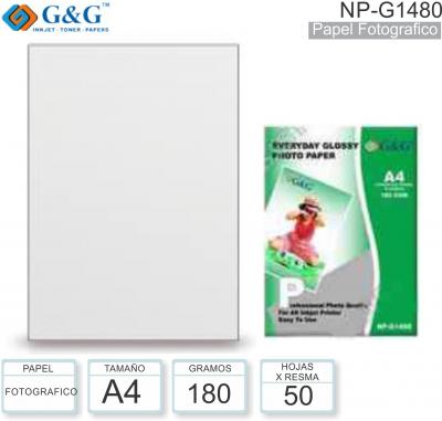 Papel A4 Mate 180G/050 G&G NP-G1480