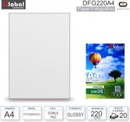 Papel A4 Doble Faz Glossy 220G/020H GLOBAL DFG220A