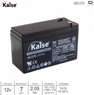 Bateria 12V 7A KAISE KB1270