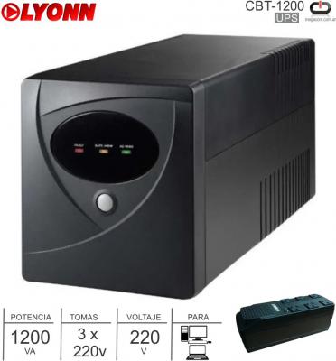 UPS 1200 VA LYONN CBT-1200