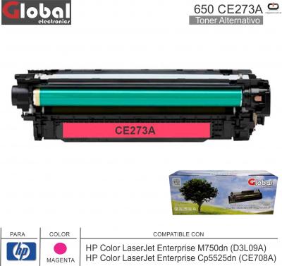 Toner Alt HP 650 CE272A Mag GLOBAL