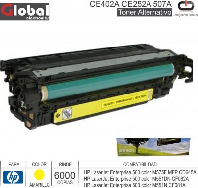 Toner Alt HP CE402A CE252A 507A Ama GLOBAL