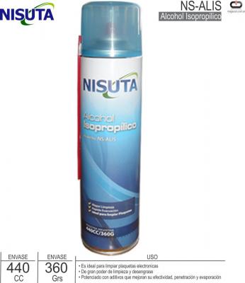 Aerosol NISUTA NS-ALIS Alcohol Isopropilico 440cc