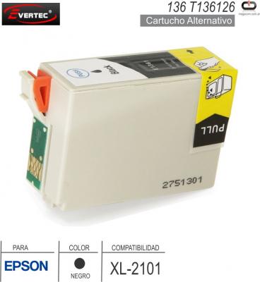 Cart Alt EPSON 136 T136126 Neg EVERTEC