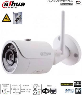 Camara IP WIFI DAHUA DH-IPC-HFW1120SP-W-0280B