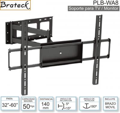 Soporte TV Movil BRATECK PLB-WA8 32/60 50K