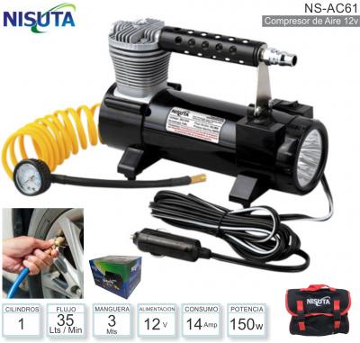 Compresor Inflador NISUTA NS-AC61