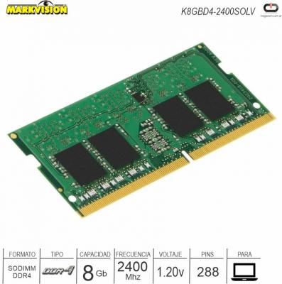 Sodimm DDR4 08Gb 2400 1.20v MARKVISION K8GBD4-2400