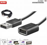 Cable Usb Alargue Extensor Macho Hembra Kolke 1.8Mts