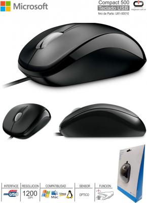 Mouse USB MICROSOFT Compact 500 U81-00010