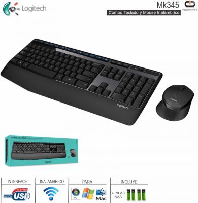 Teclado y Mouse Inalambrico LOGITECH MK345