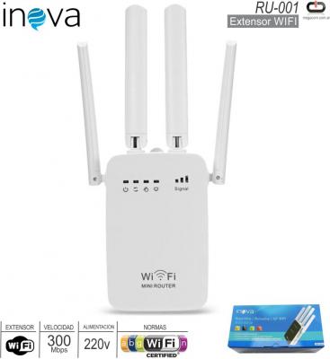 Extensor WIFI INOVA ROU-001 300 Mbps