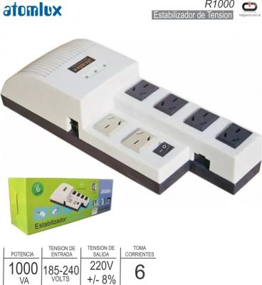 Estabilizador 1000VA ATOMLUX R1000