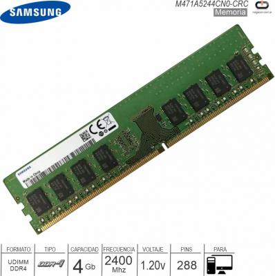 DDR4 04Gb 2400 1.20v SAMSUNG M471A5244CN0-CRC