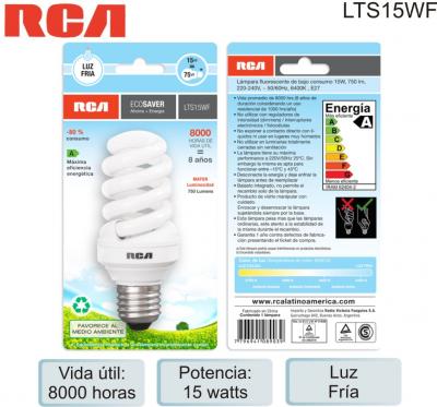 Lampara RCA LUZ FRIA 15W LTS15WF