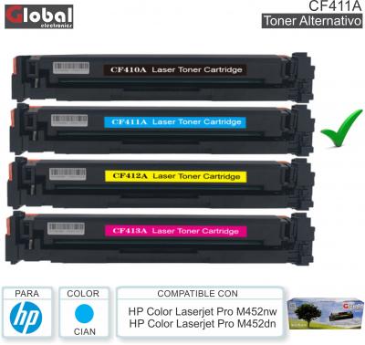 Toner Alt HP CF411A Cia GLOBAL