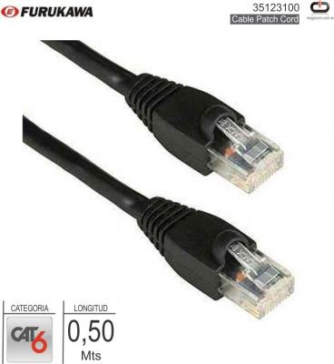 Cable Patch Cord Cat6 00.5 Mts FURUKAWA 35123100