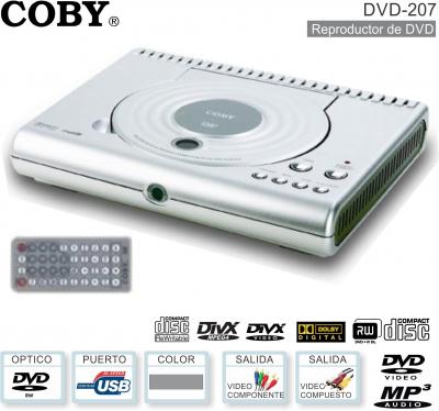 Reproductor DVD COBY DVD-207