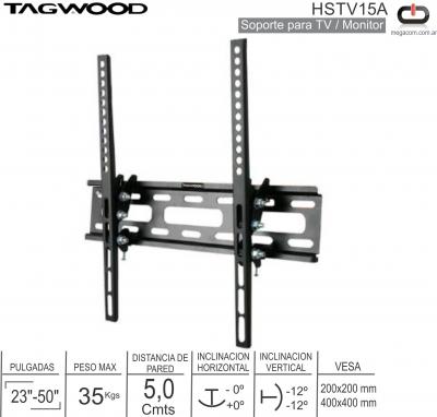 Soporte TV Fijo TAGWOOD HSTV15A 23-50 35K