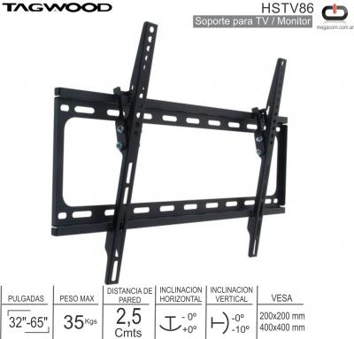 Soporte TV Movil TAGWOOD HSTV86 32/65 35K