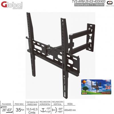 Soporte TV Movil GLOBAL TVS-ARM-26-63I-400X400 26/