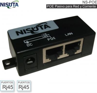 Poe NISUTA NS-POE Pasivo con plug 2,1