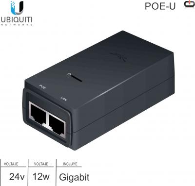 POE UBIQUITI POE-U 24V 12W 1 Gigabit