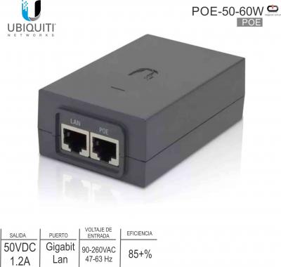 POE UBIQUITY PEO-50-60W-G 50v 1.2a Giga