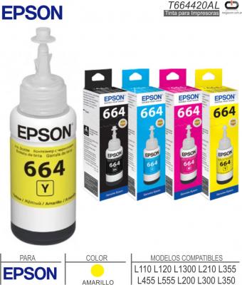 Tinta EPSON 664 T664420AL Ama